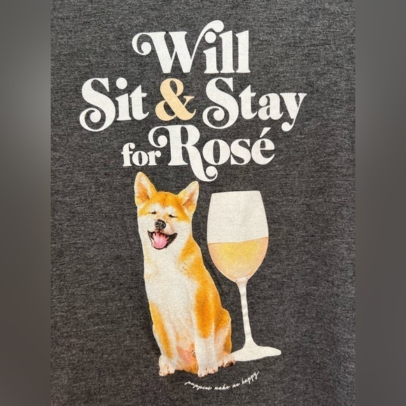 Puppies Make Me Happy T-Shirt. One Size. Measures L-XL. - Picture 2 of 10